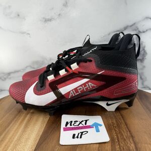 Nike Alpha Menace 4 Elite Football Cleats Red Black FD7036-600 Men's Size 9